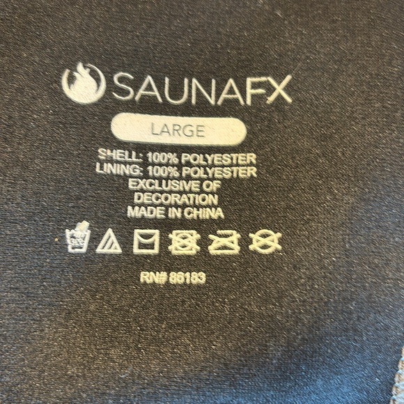 SAUNAFX Sweat Sauna Workout Vest Neoprene treated with Microban Black Gray Sz L - Picture 4 of 5